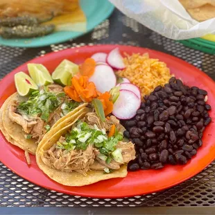 2 Taco Plate with carnitas
