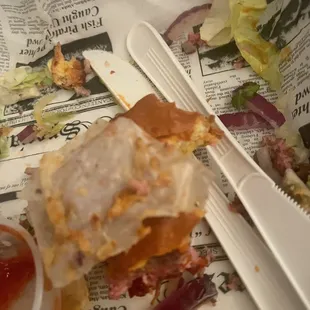 Wax paper in my burger