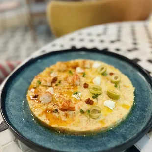 a plate of food on a table