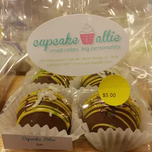 Cupcake Bites by Cupcake Allie at Calandro&apos;s on Perkins