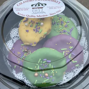 New Mardi Gras sugar cookies!