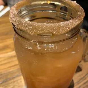 Harvest Rum Punch-Caramel Sugar Rim......Delish.