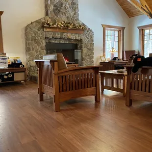 Visitor center seating area