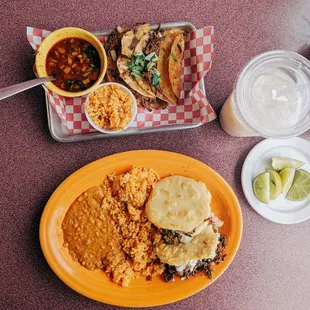Gorditas and birria tacos!