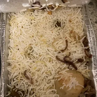 Goat dum biryani