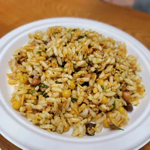 a plate of fried rice