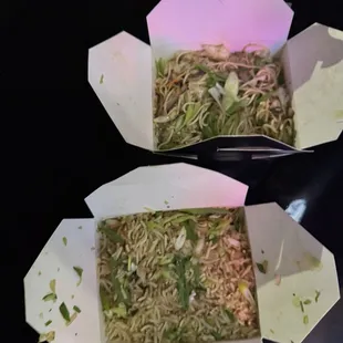 Vegetable Fried Rice, Egg Chow Mein