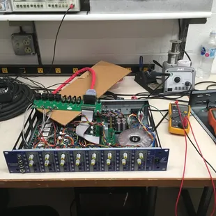 Focusrite ISI 828 reacap and power supply maintenance