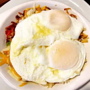 Cowboy Skillet (with basted eggs instead of scrambled)