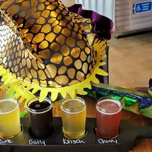 Fun flight of 4 beers. The Cure was my favorite.