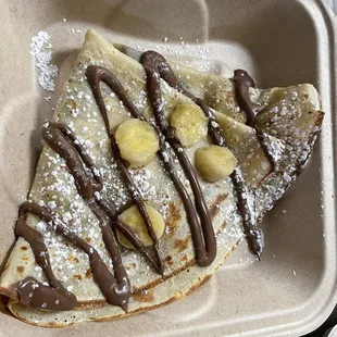 Banana and Nutella Crepe