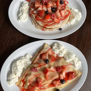Banana Strawberry Crepe