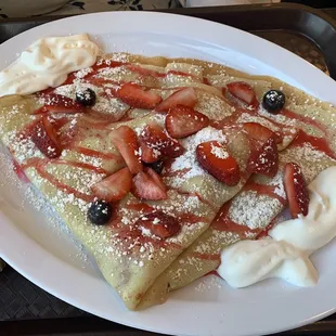 Berries and Cream Crepe