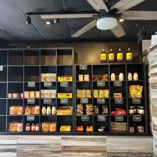 a view of the food section