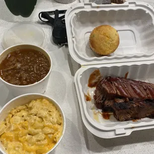 Killer brisket, and those beans tho!