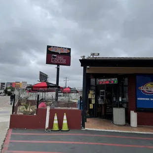 Outside