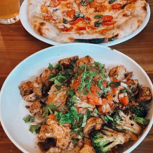 Lean and clean and hot honey pepperoni pizza