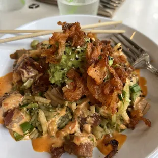 Hot and Crunchy Tuna Bowl