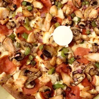 Italian Garlic Chicken Pizza