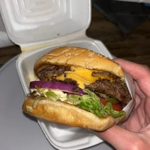 Double burger(takeout)