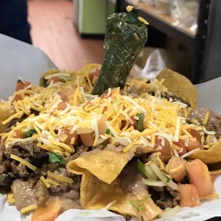 Steak nachos