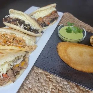 Arepas, Empanadas, y Tostones