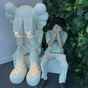 Cool Kaws statue