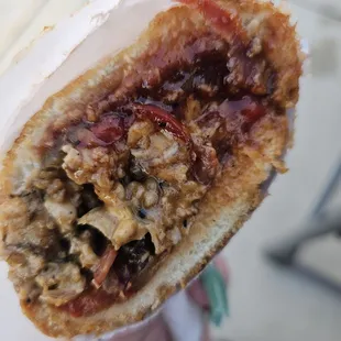 BBQ Cluck. The chicken is so juicy and the sandwich is packed with so much flavor I couldn't put it down.