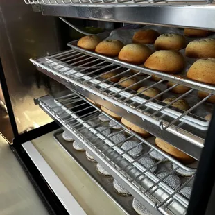 The best way is to have just out of the oven.