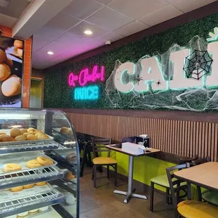 a view of the counter area