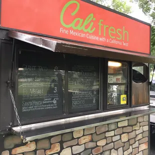 the front of a restaurant