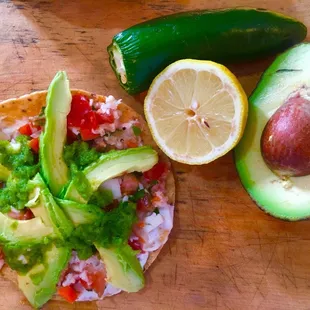 Tostada de Ceviche