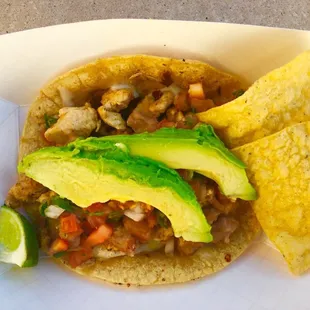 Grilled chicken giant taco