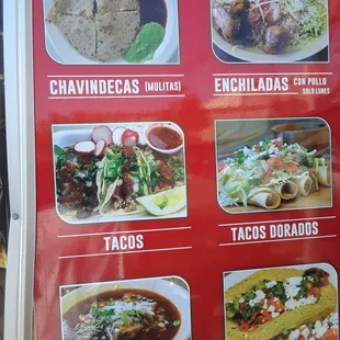 ramen and noodles, menu