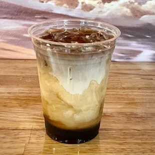 Indulge in our delectable cold brew, available in either Salted Caramel or Vanilla, for a delightful twist on your coffee experience.