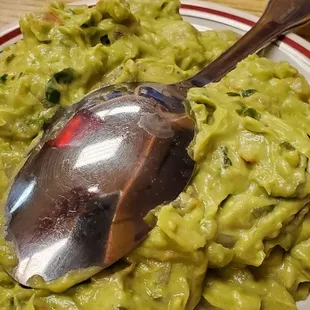 Homemade guacamole, need I say more.