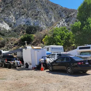 Crammed together rigs - generators running