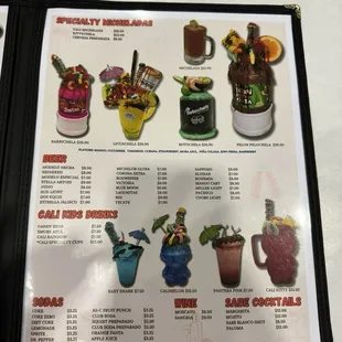 Drink Menu