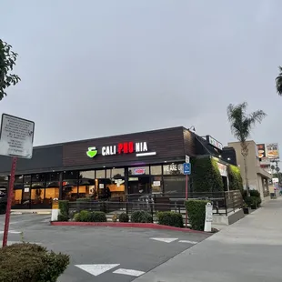 Parking lot entrance
