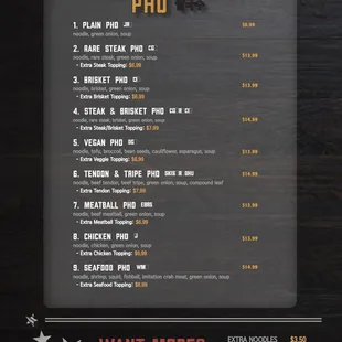 Menu Page 1