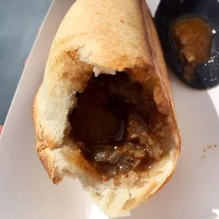 Inside the Veggie Saltena!