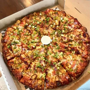 Panneer Tikka Pizza - deliciousness!! Took it to friends in Pleasanton :-)