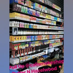 Lots of choices of vape juice , guaranteed to find something you like , lots of flavors