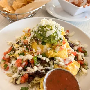 San Jose Egg Bowl with Coconut Avocado Rice
