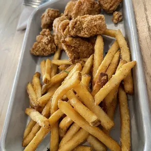 Kids chicken and fries