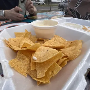 Chips and queso