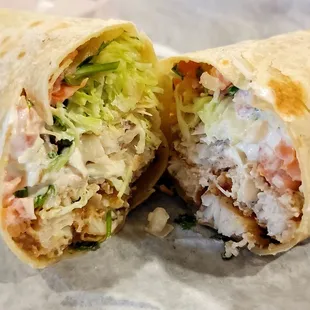 Fish burrito
