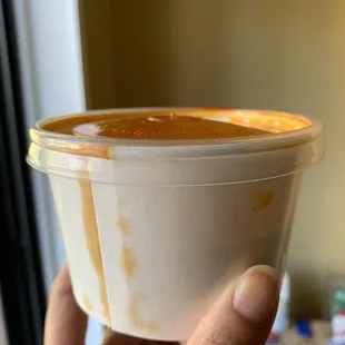 Came with consommé about half full