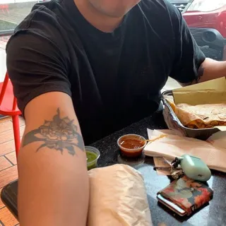 Potatoes and Bacon Burrito