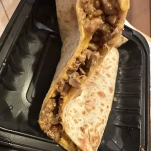 Chicken Quesadila (before photo, don't be fooled, there was a thin layer of cheese and an abundance of chicken)